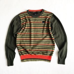 Bench stripe light knit crewneck sweater EUC 9-10Y